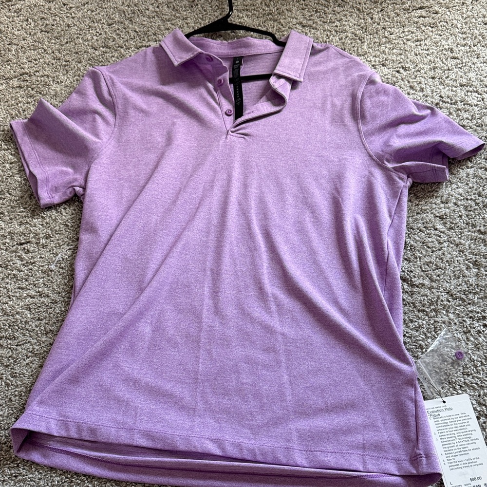 Mens lululemon Purple Polo Shirt